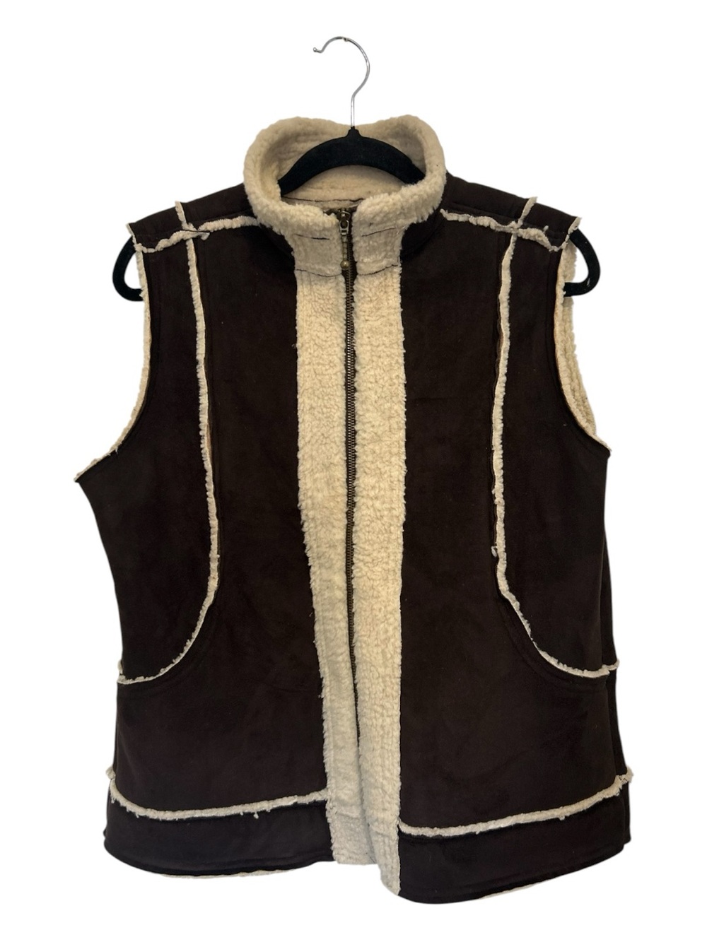 Wind River Sherpa-Lined Brown Vest